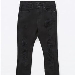 Black high waisted skinny jeans